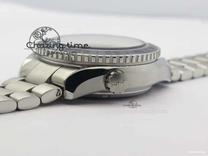 0220 Planet Ocean GMT 43.5mm V6F Goodplanet Orange Marker Blue Dial On SS Bracelet A ModernLook 8215